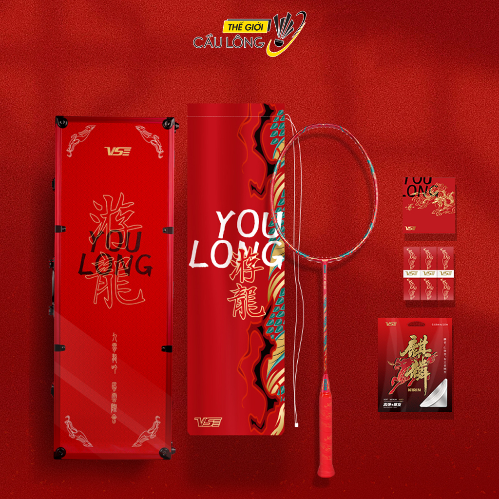 set vợt cầu lông VS Youlong đỏ