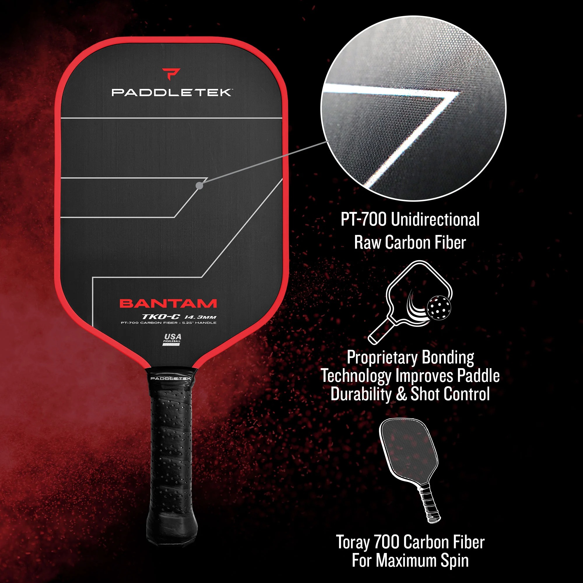 Vợt Pickleball Paddletek Bantam TKO C 14.3 – Chính Hãng 3 5-image-6