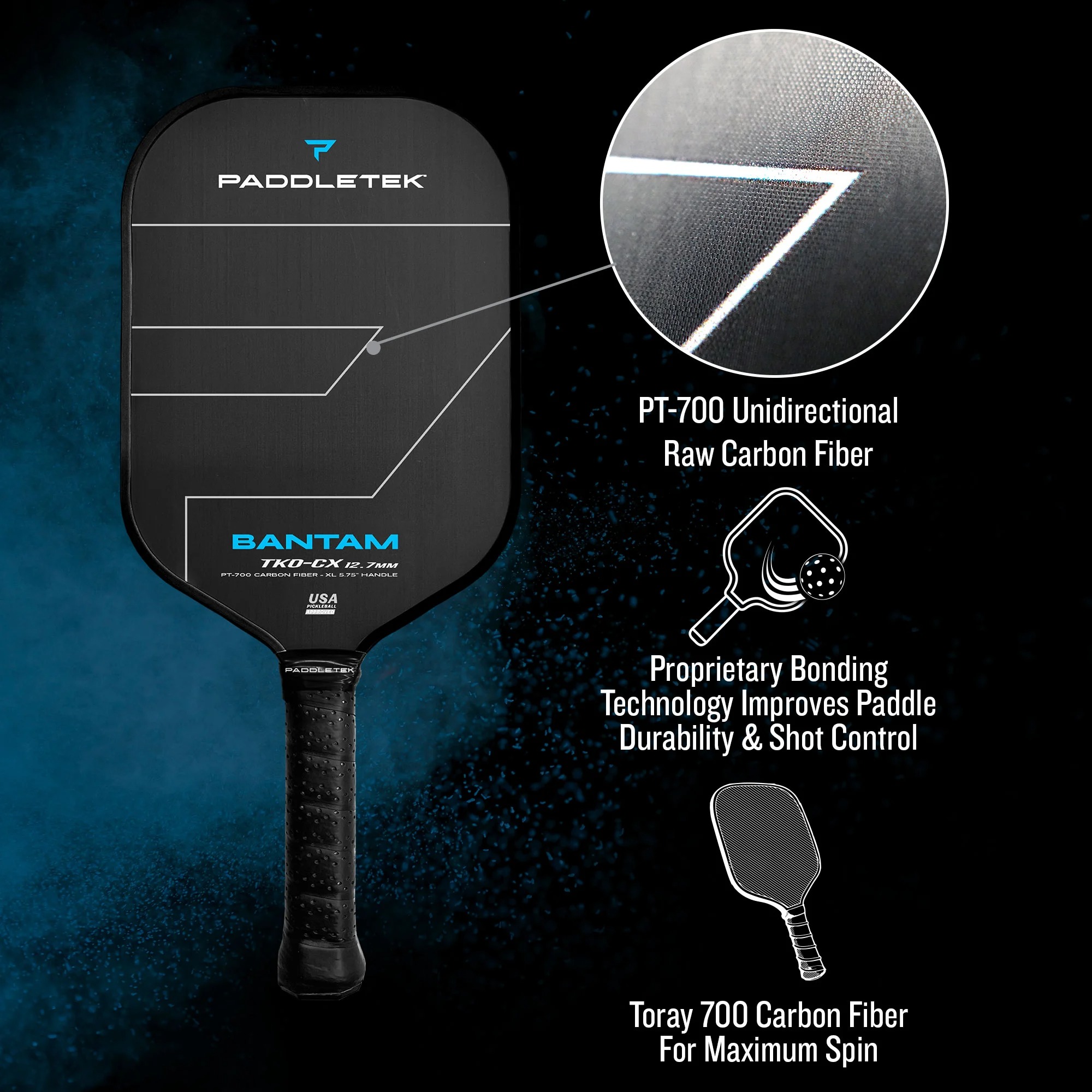 Vợt Pickleball Paddletek Bantam TKO CX 12.7 - Chính Hãng 9 5-image-2.jpeg