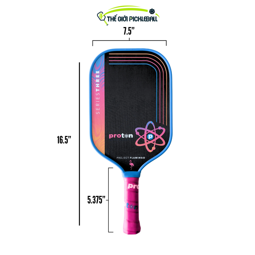 Vợt Pickleball Proton Series 3 Flamingo chính hãng 3 Vợt Pickleball Proton Series 3 Flamingo (4)